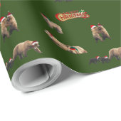 クリスマスマットラッピング紙オブベア ラッピングペーパー (ロールコーナー)