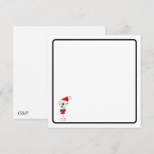 クリスマスマティーニ ノートカード (正面/裏面)