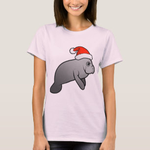 クリスマスマナティーサンタ Tシャツ