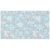 クリスマスマネージャーの冬の青い雪 テーブルクロス (正面(横))