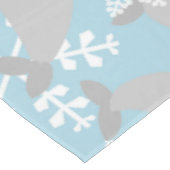 クリスマスマネージャーの冬の青い雪 テーブルクロス (アングル)