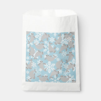 クリスマスマネージャーの冬の青い雪 フェイバーバッグ