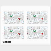 クリスマスマネージャー 長方形シール (シート)