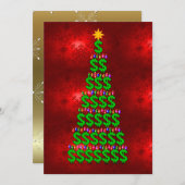 クリスマスマネーツリー 招待状 (正面/裏面)