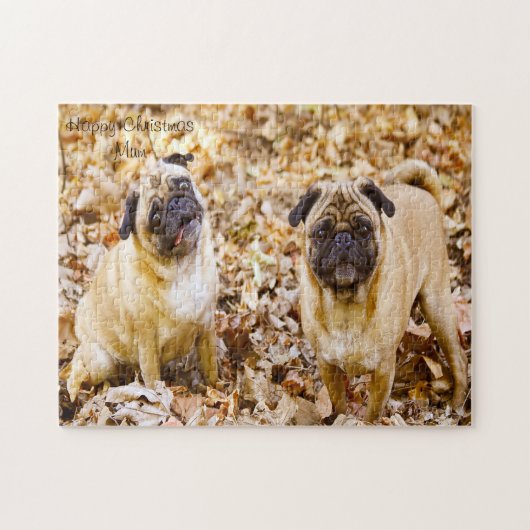 クリスマスママおめでとう。 ジグソーパズル (横)