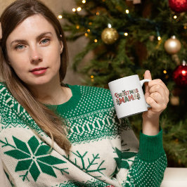 クリスマスママ コーヒーマグカップ