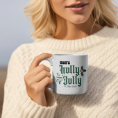 クリスマスマムズホリーすてきレッド/グリーン魔法 コーヒーマグカップ