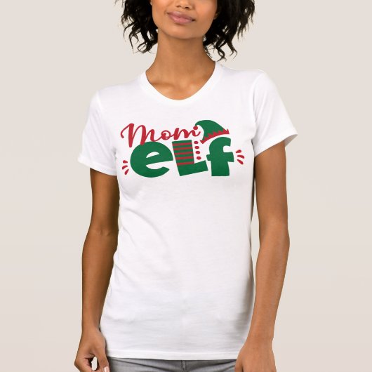 クリスマスマム小妖精や小人 Tシャツ (正面)