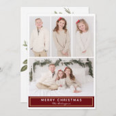 クリスマスマルチフォトカード シーズンカード (正面/裏面)