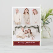 クリスマスマルチフォトカード シーズンカード (スタンド正面)