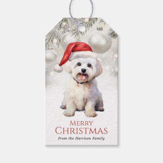 クリスマスマルチーズのギフトタグ ギフトタグ (正面)