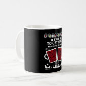 クリスマスマルチ赤ワイン コーヒーマグカップ (正面左)