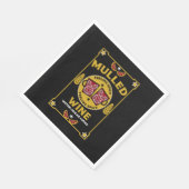 クリスマスマルチ赤ワイン スタンダードランチョンナプキン (角)