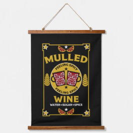 クリスマスマルチ赤ワイン 吊り下げ型タペストリー