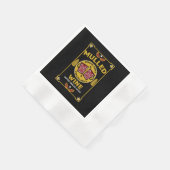 クリスマスマルチ赤ワイン 縁ありカクテルナプキン (角)