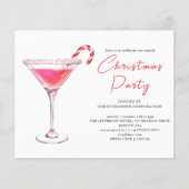 クリスマスマルティニカクテル |パーティの招待状 (正面)