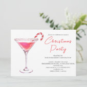 クリスマスマルティニカクテル |ホリデーパーティー 招待状 (スタンド正面)