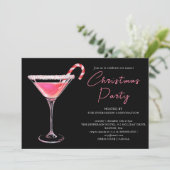 クリスマスマルティニカクテル |ホリデーパーティー 招待状 (スタンド正面)