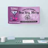 クリスマスマルティニ裁縫キルティングクラフトショー 横断幕 (トレードショー)