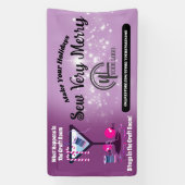 クリスマスマルティニ裁縫キルティングクラフトショー 横断幕 (縦)