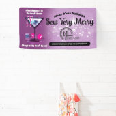 クリスマスマルティニ裁縫キルティングクラフトショー 横断幕 (インサイチュ)