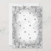 クリスマスマルティニ雪の結晶グレークリスマス 招待状 (裏面)