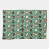 クリスマスマルティポ犬 キッチンタオル (横)