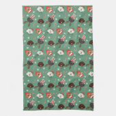 クリスマスマルティポ犬 キッチンタオル (縦)