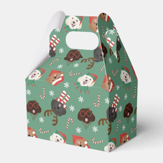クリスマスマルティポ犬 フェイバーボックス (正面サイド)