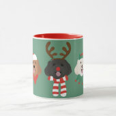 クリスマスマルティポ犬 マグカップ (中央)