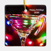 クリスマスマルティーニ セラミックオーナメント (正面)