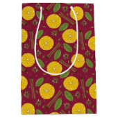 クリスマスマルドワインのスパイシーなバーガンディ ミディアムペーパーバッグ (正面)