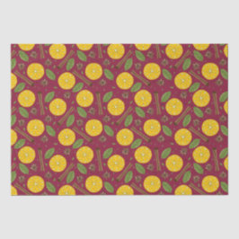 クリスマスマルドワインのスパイシーなバーガンディ 薄葉紙