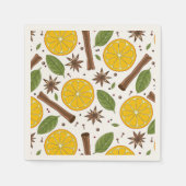 クリスマスマルドワインのスパイシーな白 スタンダードカクテルナプキン (正面)