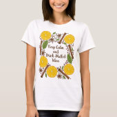 クリスマスマルドワインのスパイシーな白 Tシャツ (正面)