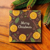 クリスマスマルドワインのスパイシーブラウン カード