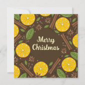 クリスマスマルドワインのスパイシーブラウン カード (正面)