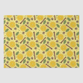 クリスマスマルドワインスパイシー黄色 薄葉紙