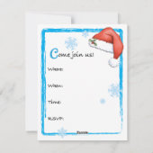 クリスマスマレミート招待状 シーズンカード (裏面)