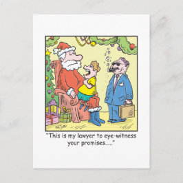 クリスマスマンガのサンタの約束 シーズンポストカード