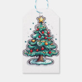 クリスマスマンガの松 ギフトタグ (裏面)