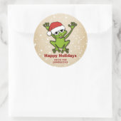 クリスマスマンガエル ラウンドシール (バッグ)