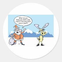 クリスマスマンガサンタと印象的なトナカイ