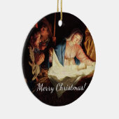 クリスマスマンガーシーン セラミックオーナメント (右)