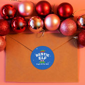 クリスマスマンガ小妖精や小人名前をカスタムするとフレーズ ラウンドシール