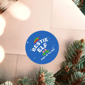 クリスマスマンガ小妖精や小人名前をカスタムするとフレーズ ラウンドシール