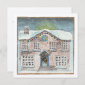 クリスマスマンショングリーティングカード シーズンカード (正面/裏面)