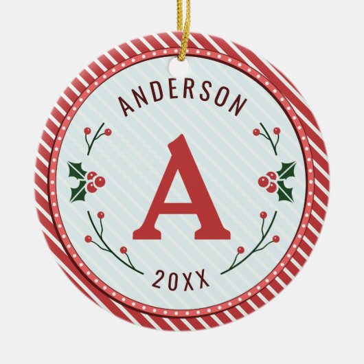 クリスマスマーキーセラミックオーナメント セラミックオーナメント (正面)