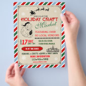 クリスマスマーケットとフェア チラシ (手)