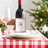 クリスマスマーケットのオフシーズンにぴったりなウェディングシャワー ワインラベル